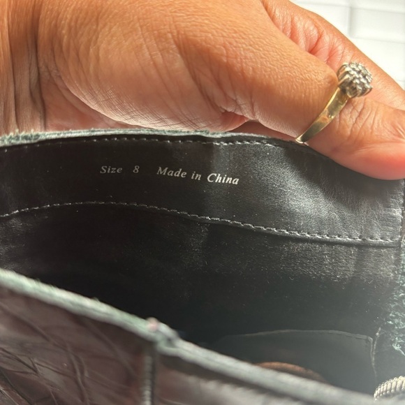 Dolce Vita Coltyn Black Leather Rear Zip Bootie size‎ 8 - Picture 12 of 16